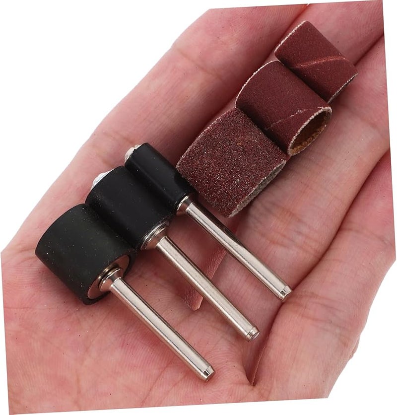 Balacoo 132pcs Drum Sander Set Sandpaper Sleeves Mandrels For Drill Polishing - Image 3